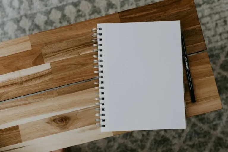 A research notebook and study materials
