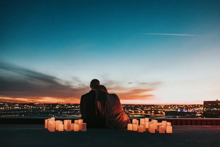 A romantic, candlelit moment representing the Romantic archetype
