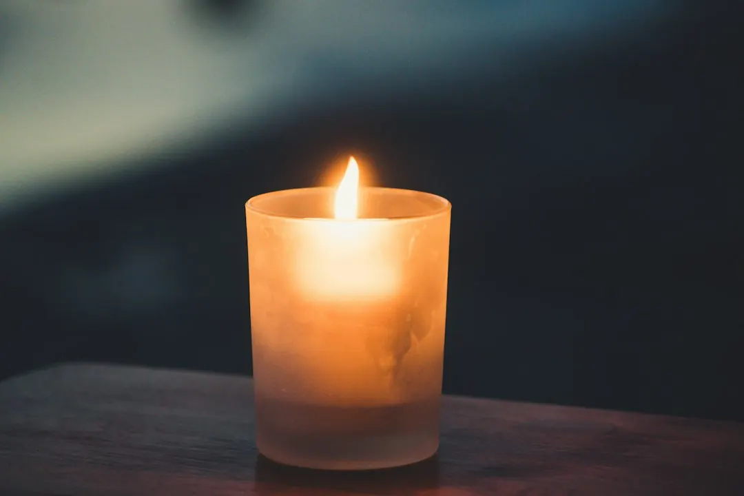 Soft candlelight and closeness